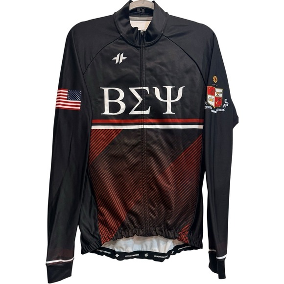 NWT Hyperthreads Pro Fleece Cycling Jacket Beta Sigma Psi Fraternity Men's M